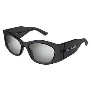 New BALENCIAGA Everyday Grey Square BB0329S 003 Sunglasses Women